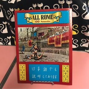 4/$10!!Vintage-All Rome 100 Fotocolor Pictorial Flip - Book